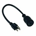 Evolve Tripp Lite, Power Extension Server Cord, 15A, 14AWG, NEMA 5-15P to NEMA L5-15R, 1FT EV190489